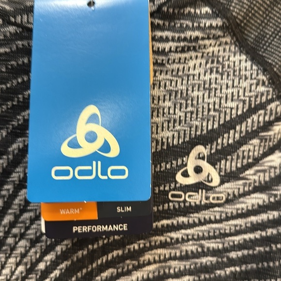 NWT Odlo Large Space Dye Grey Black Blackcomb Long Sleeve Face Mask Ski Hike - Picture 3 of 9